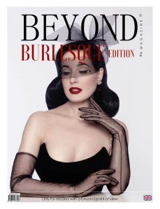 copertina della rivista Beyond the Magazine con Dita Von Teese che indossa fascinator