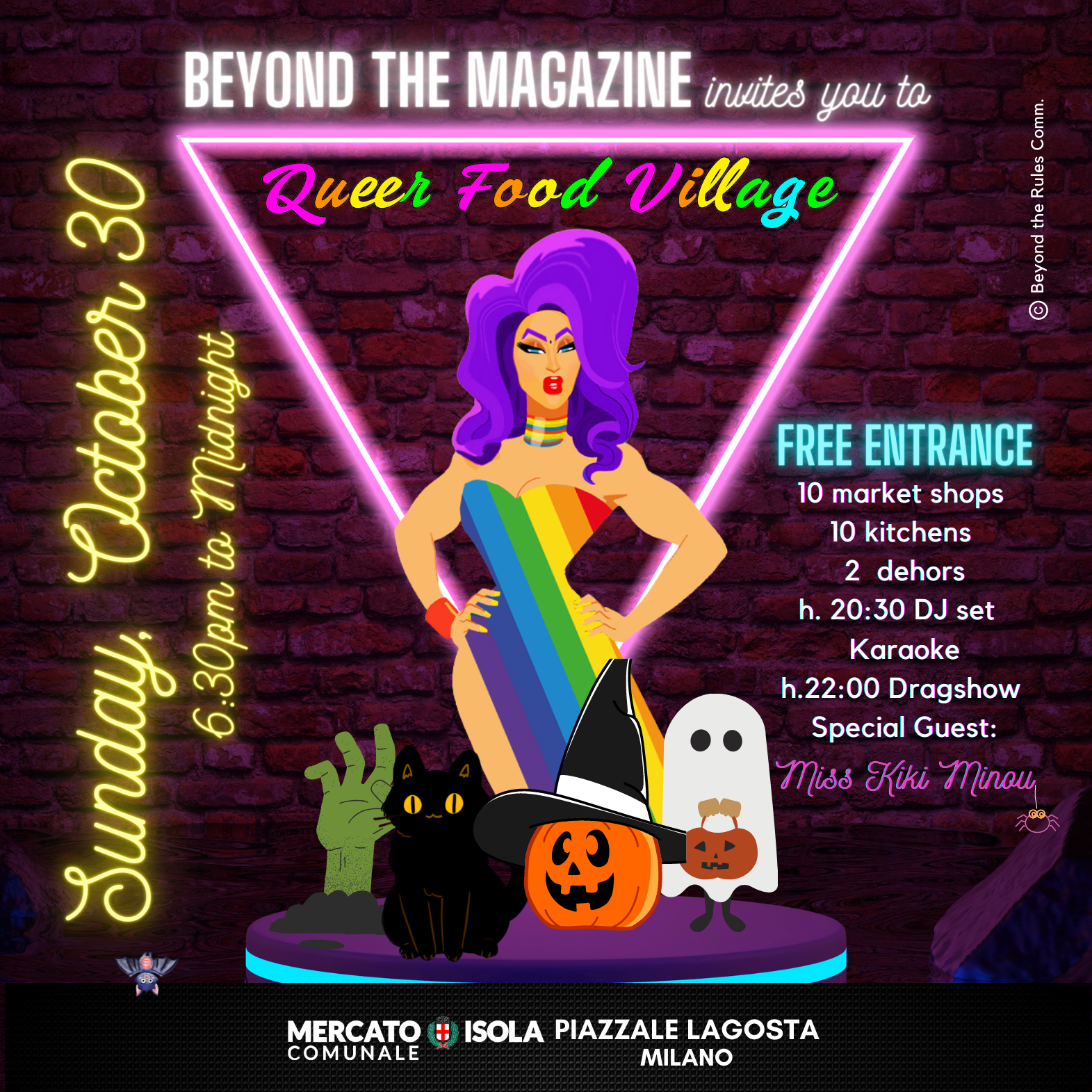 Convention Iglta, collaborazione Comune di Milano, invito Beyond the Magazine