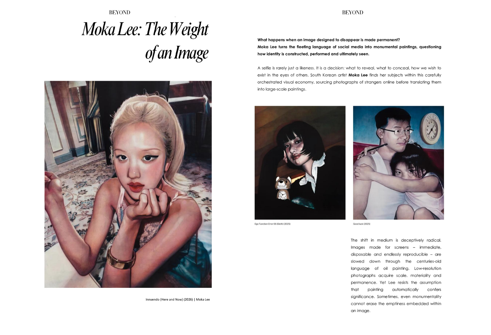Beyond the Magazine, nuovo numero, articolo arte
